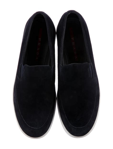 suede prada sneakers|prada suede slip on sneakers.